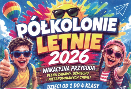 Półkolonie letnie dla dzieci od 1 do 4 klasy ze szkół podstawowych z terenu Gminy Wilamowice. 